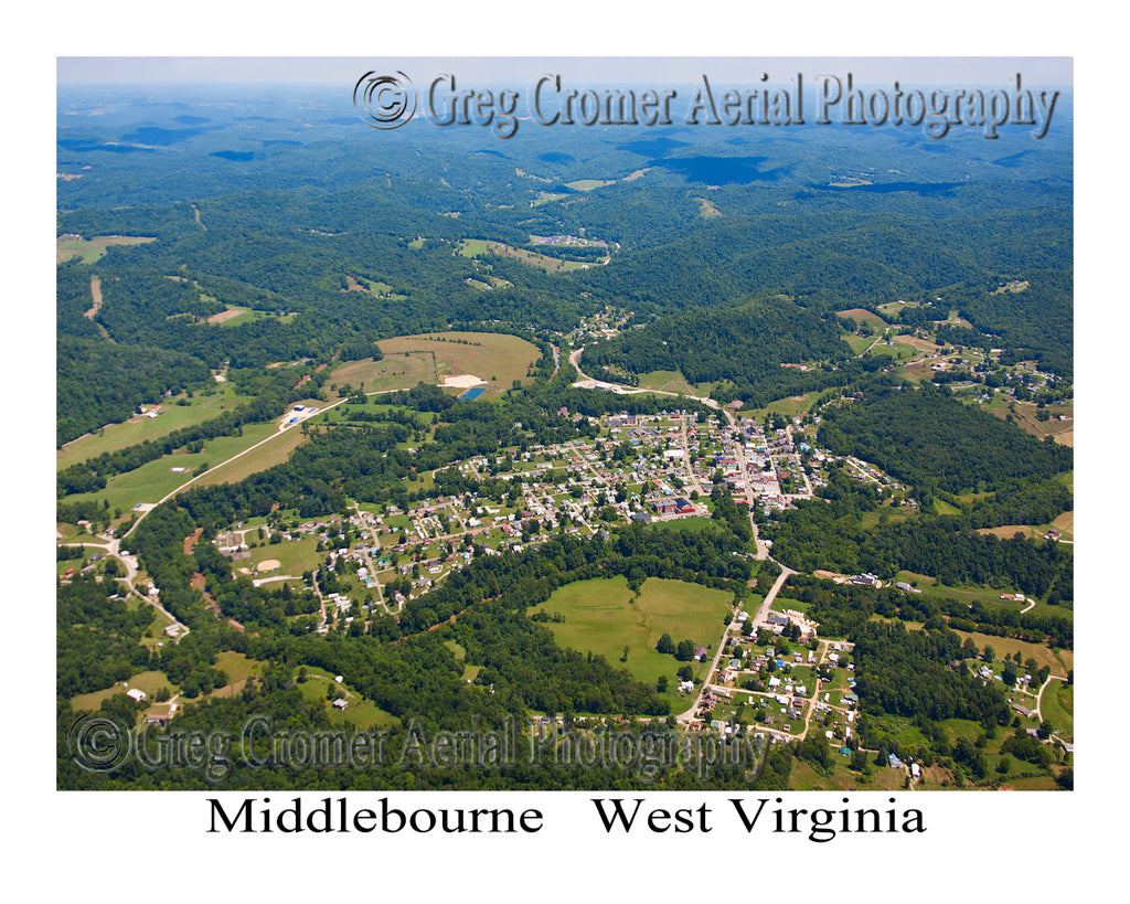 Aerial Photo of Middlebourne, West Virginia