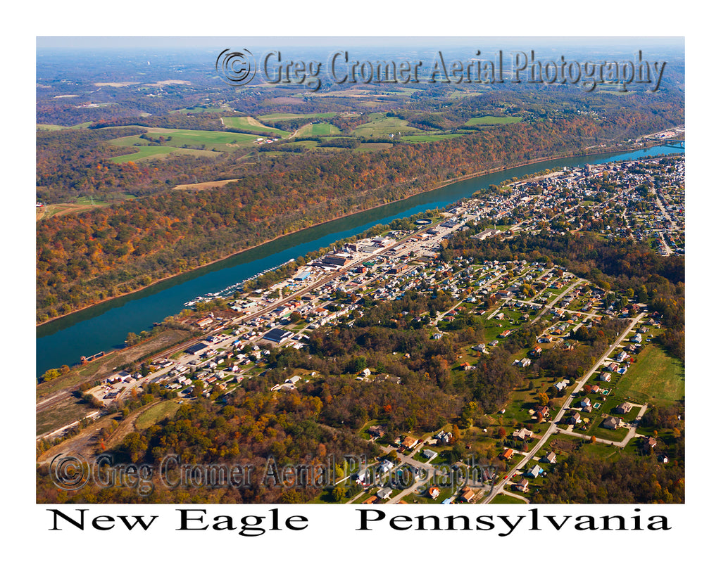 Aerial Photo of New Eagle, Pennsylvania