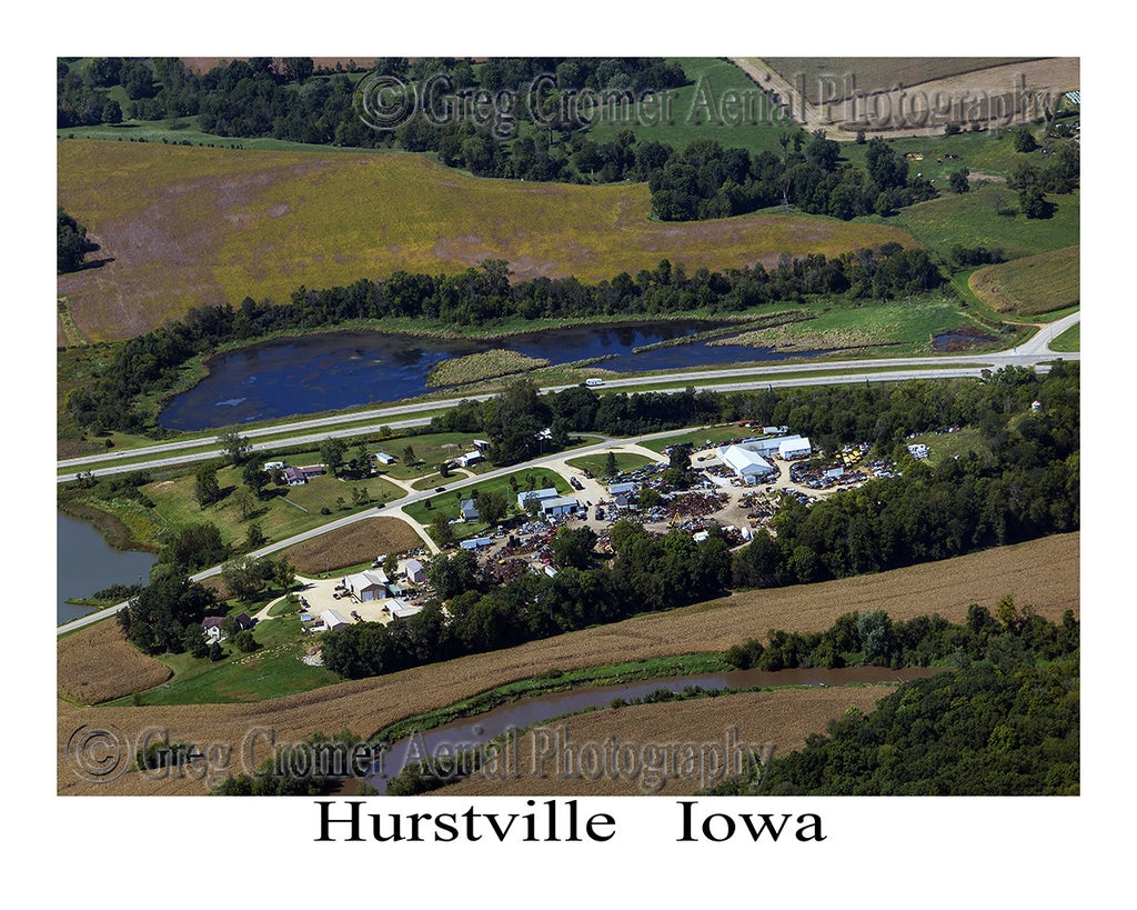 Aerial Photo of Hurstville Iowa