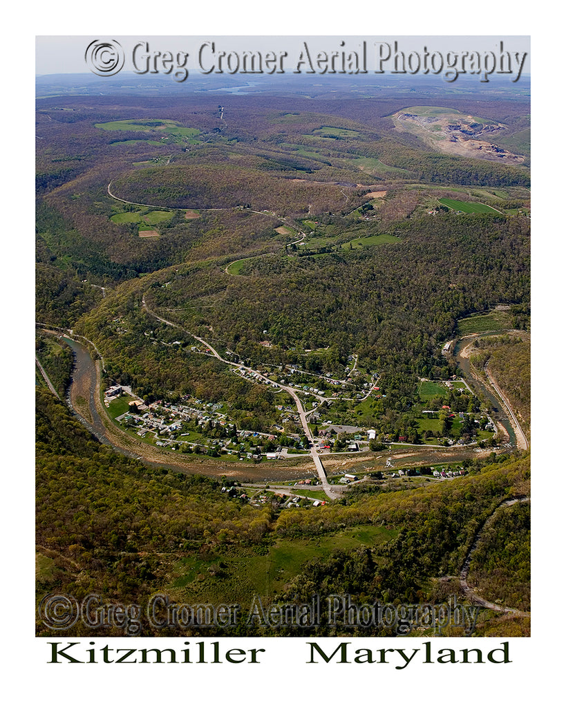 Aerial Photo of Kitzmiller, Maryland