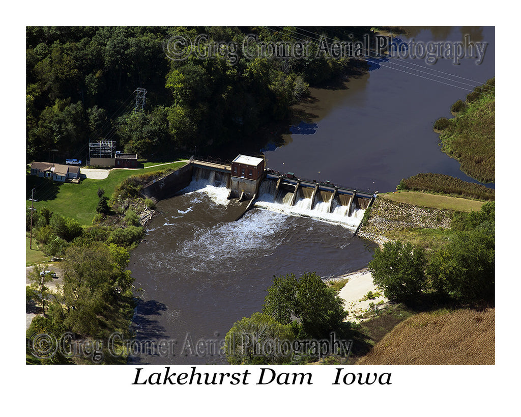 Aerial Photo of Lakehurst Dam, Iowa