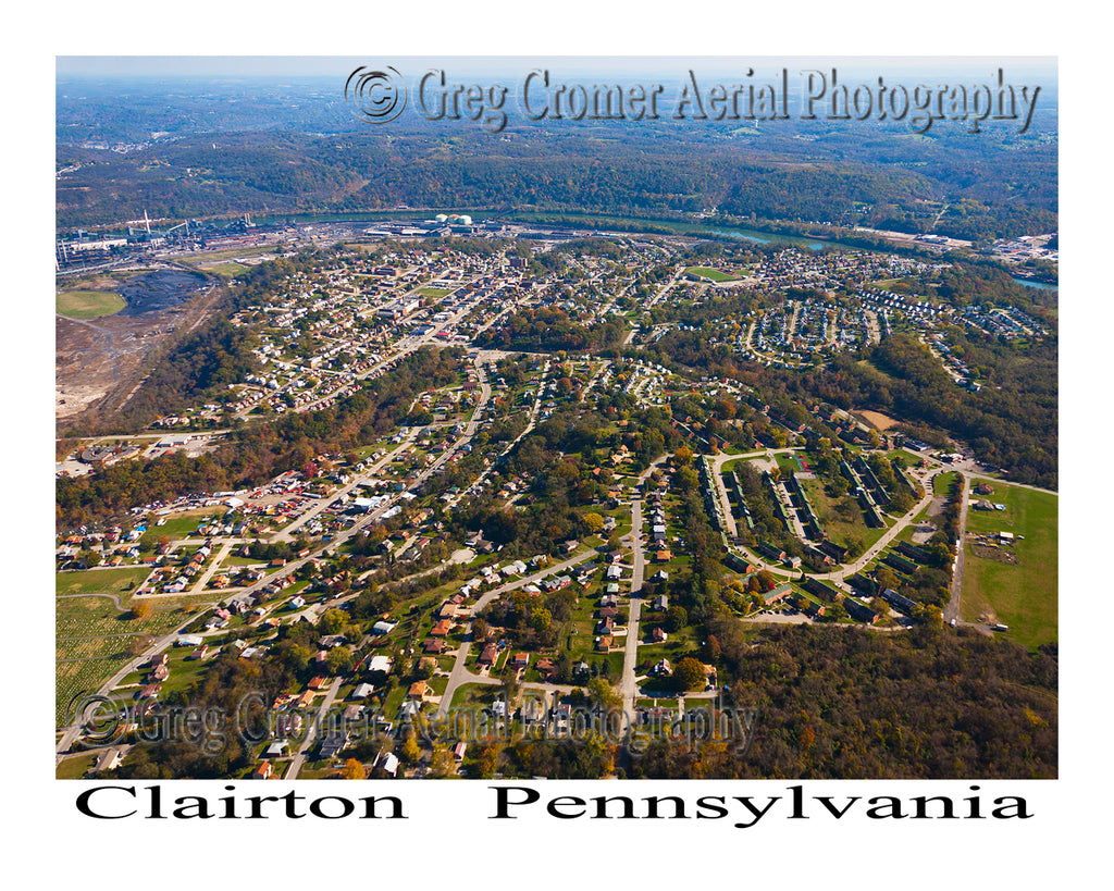 Aerial Photo of Clairton, Pennsylvania