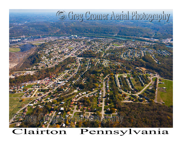 Aerial Photo of Clairton, Pennsylvania