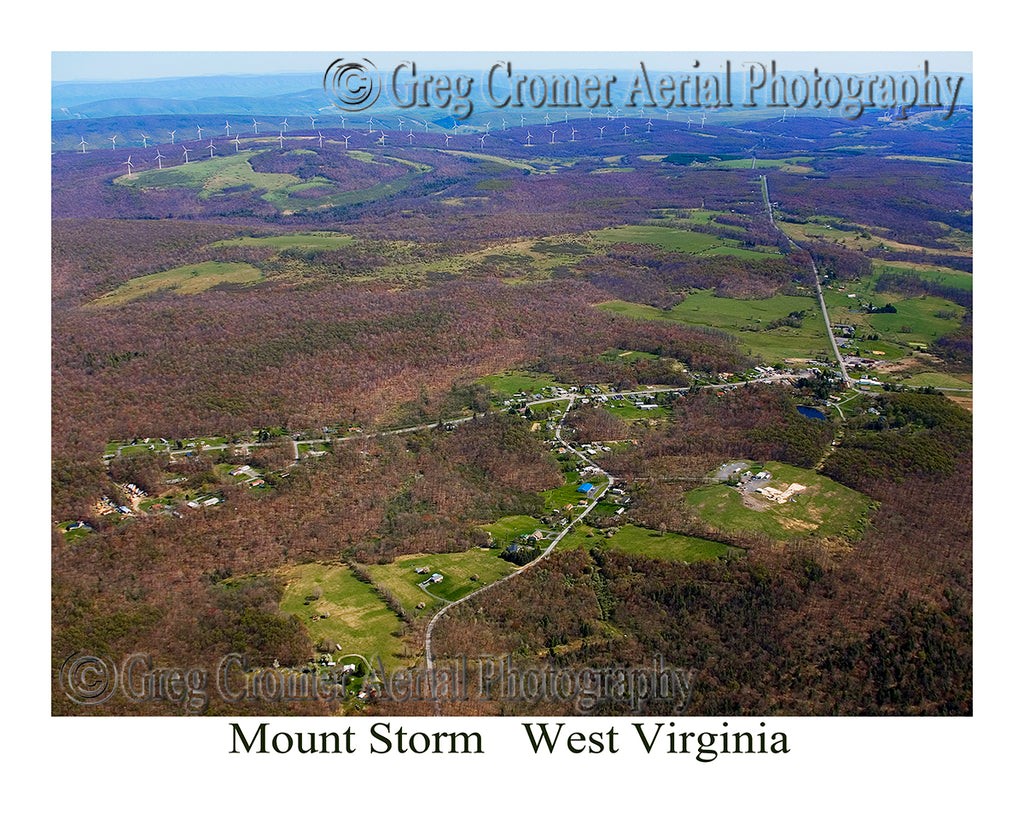 Aerial Photo of Mount Storm, West Virginia