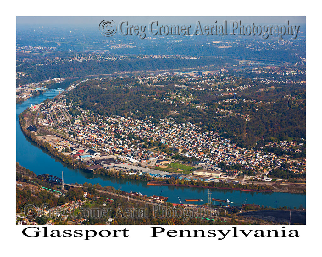Aerial Photo of Glassport, Pennsylvania