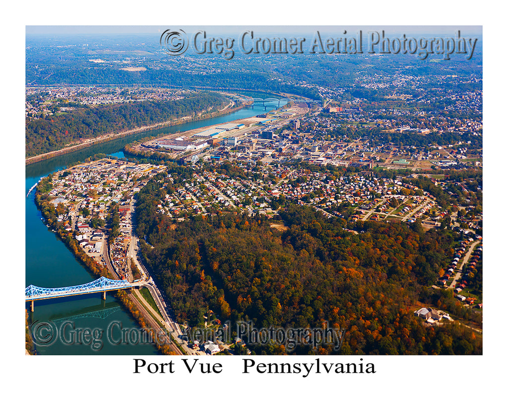 Aerial Photo of Port Vue, Pennsylvania