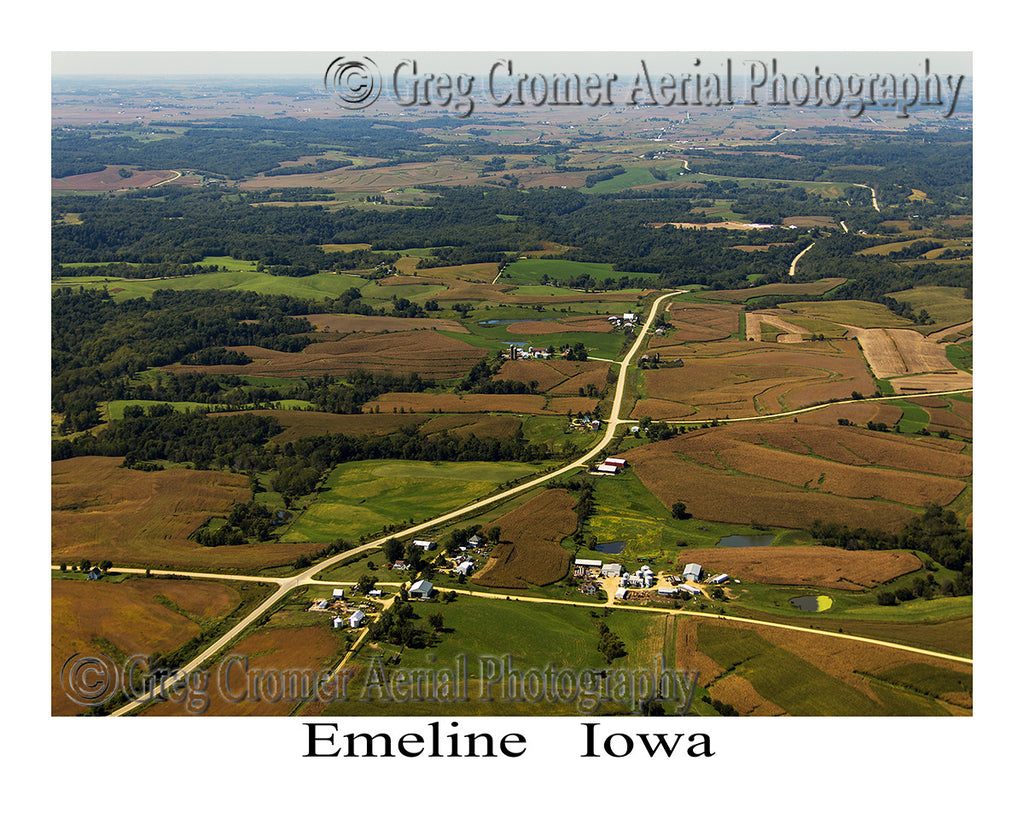 Aerial Photo of Emeline Iowa