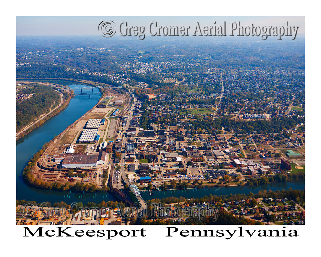 Aerial Photo of McKeesport, Pennsylvania