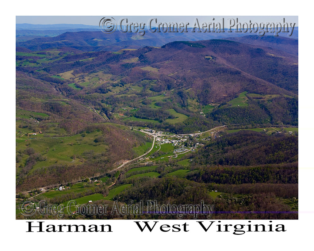 Aerial Photo of Harman, West Virginia