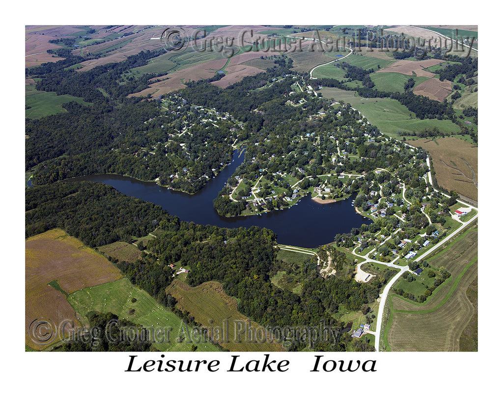Aerial Photo of Leisure Lake Iowa