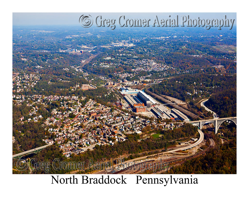 Aerial Photo of North Braddock, Pennsylvania