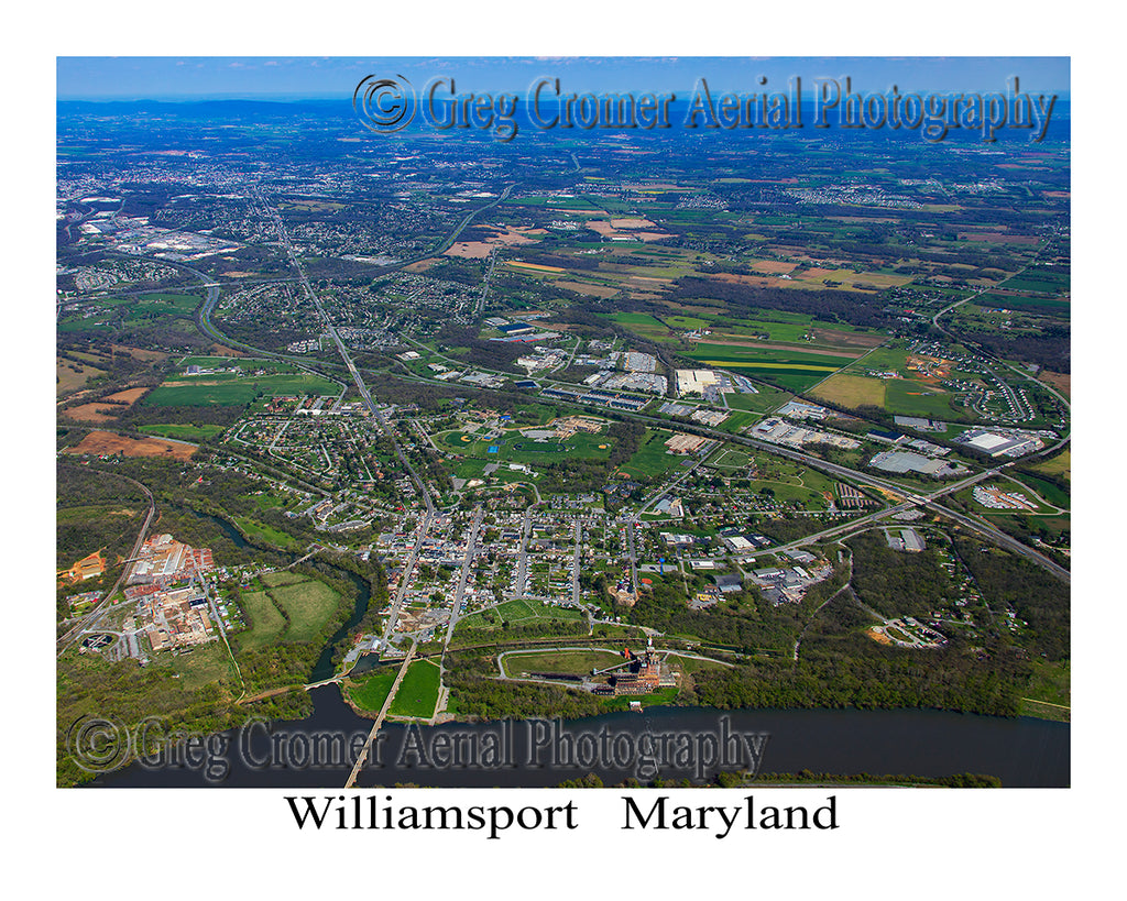 Aerial Photo of Williamsport, Maryland