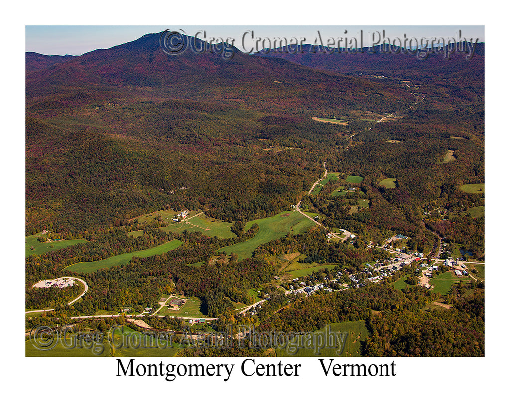 Aerial Photo of Montgomery Center, Vermont