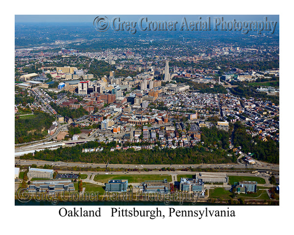 Aerial Photo of Oakland - Pittsburgh, Pennsylvania