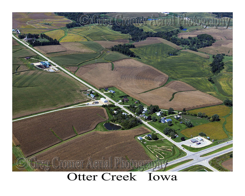 Aerial Photo of Otter Creek, Jackson County, Iowa