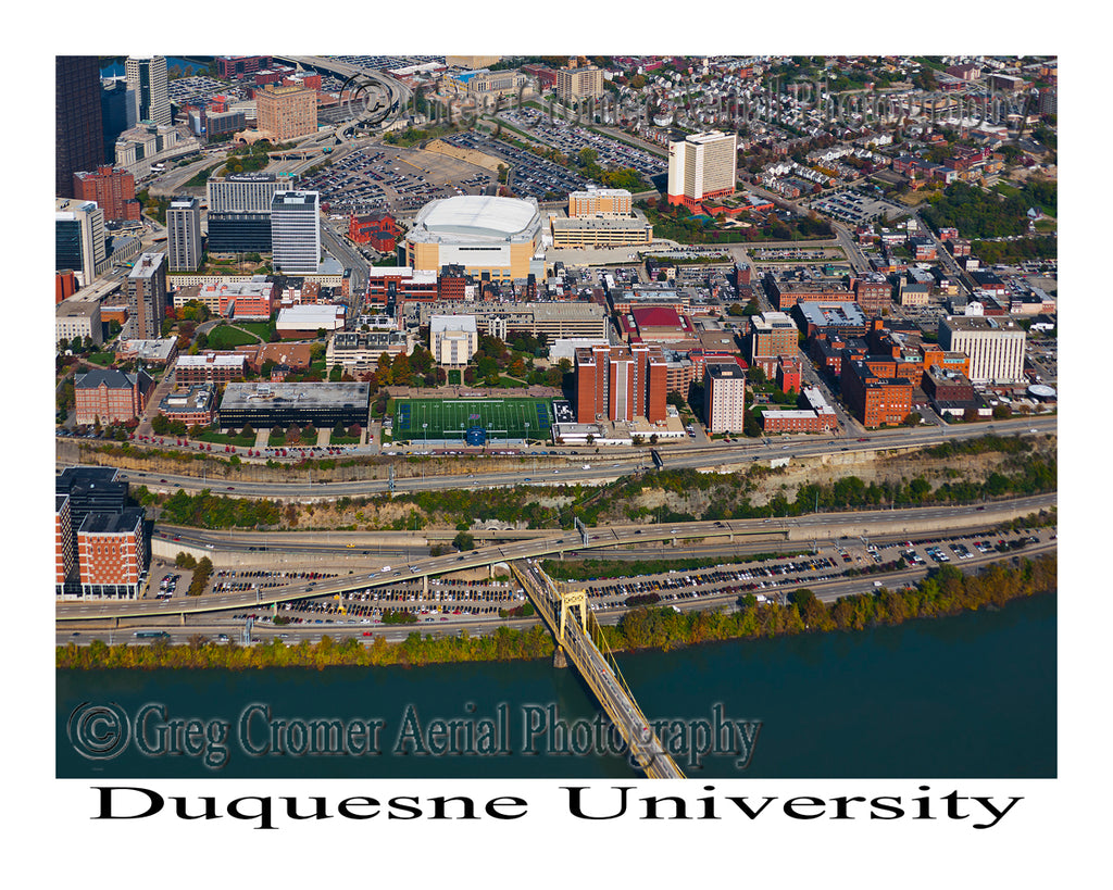 Aerial Photo of Duquesne University - Pittsburgh, Pennsylvania
