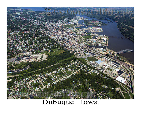 Aerial Photo of Dubuque Iowa