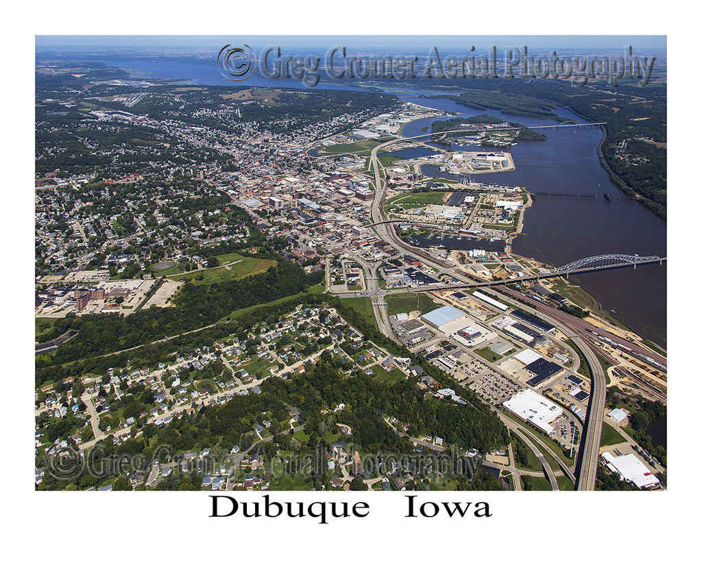 Aerial Photo of Dubuque Iowa