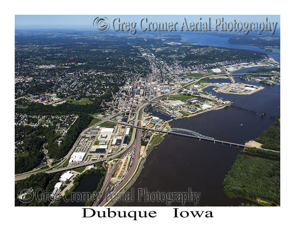 Aerial Photo of Dubuque Iowa