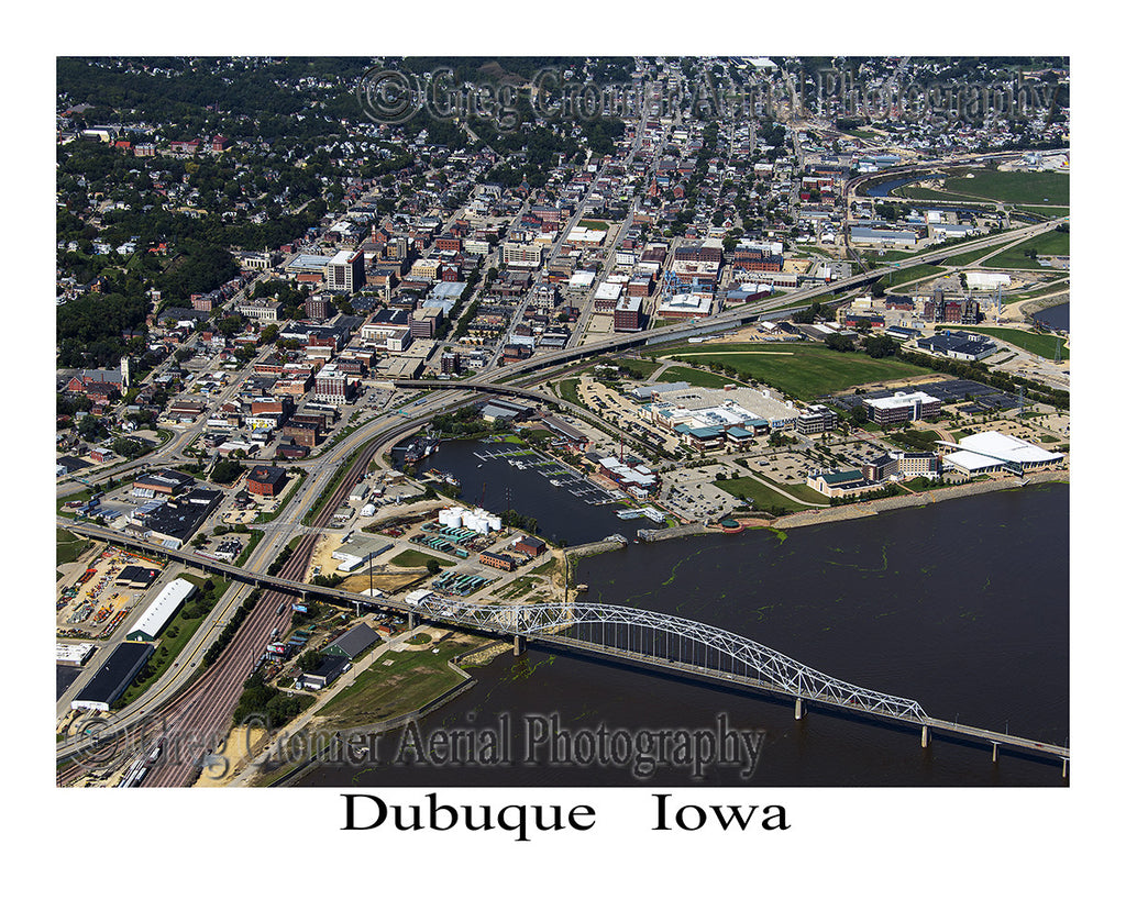 Aerial Photo of Dubuque Iowa