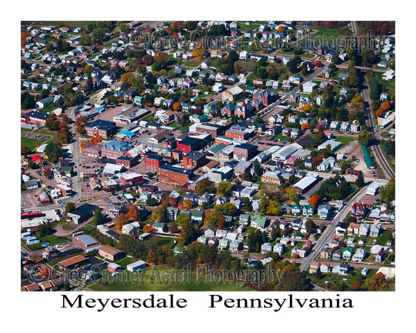 Aerial Photo of Meyersdale, Pennsylvania