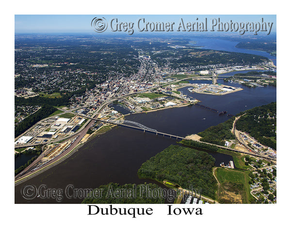 Aerial Photo of Dubuque Iowa