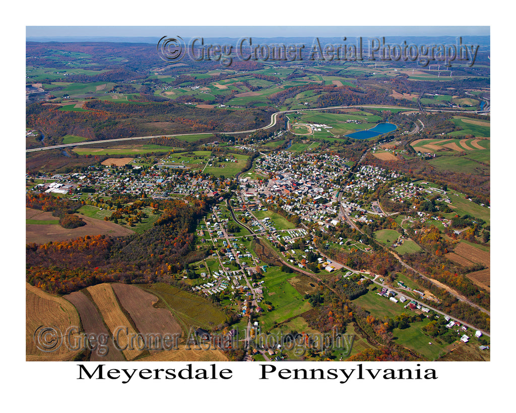 Aerial Photo of Meyersdale, Pennsylvania