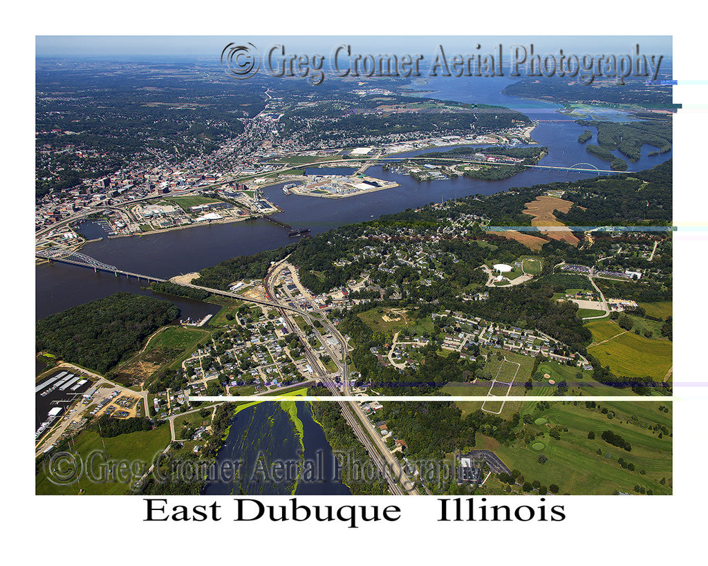 Aerial Photo of East Dubuque, Illinois