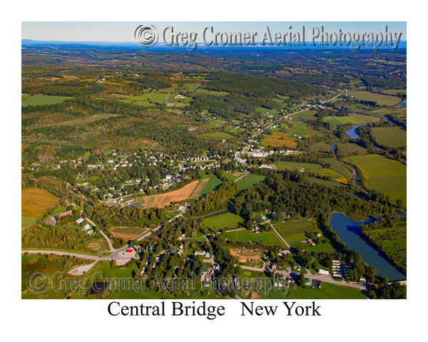 Aerial Photo of Central Bridge, New York