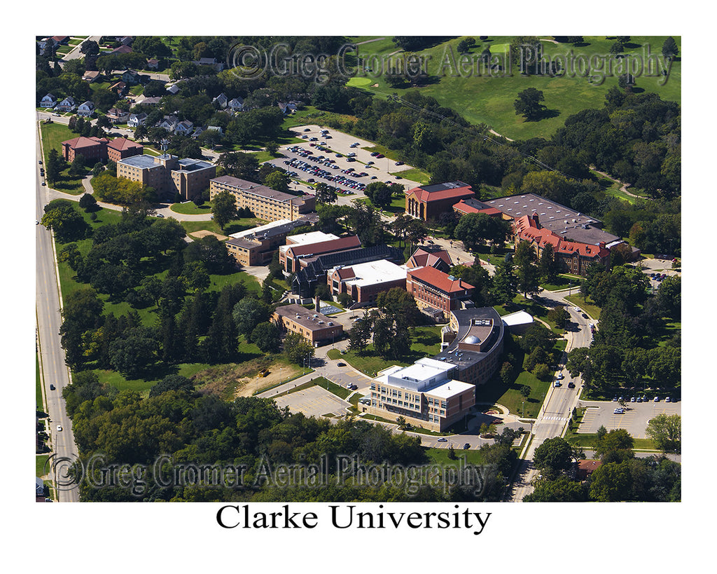 Aerial Photo of Clarke University - Dubuque Iowa