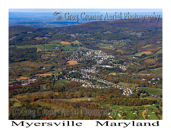 Aerial Photo of Myersville, Maryland