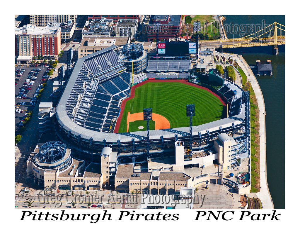 Aerial Photo of PNC Park - Pittsburgh Pirates Stadium - Pittsburgh,  Pennsylvania - 8x10