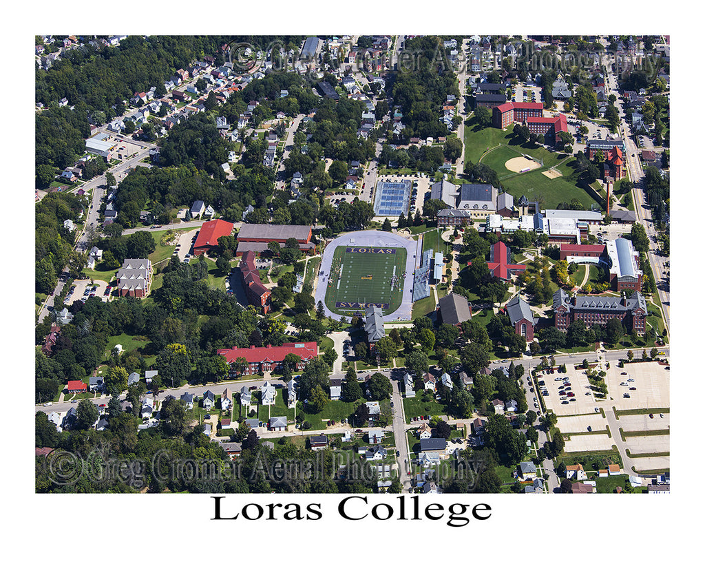 Aerial Photo of Loras College - Dubuque Iowa