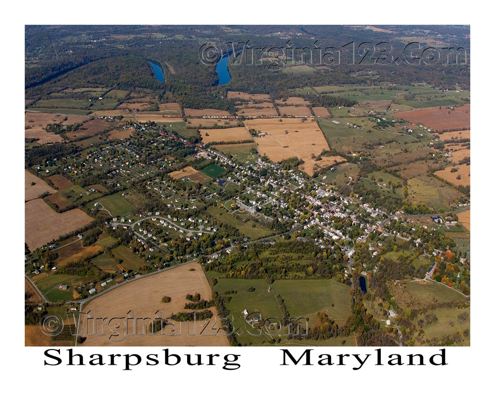 Aerial Photo of Sharpsburg, Maryland