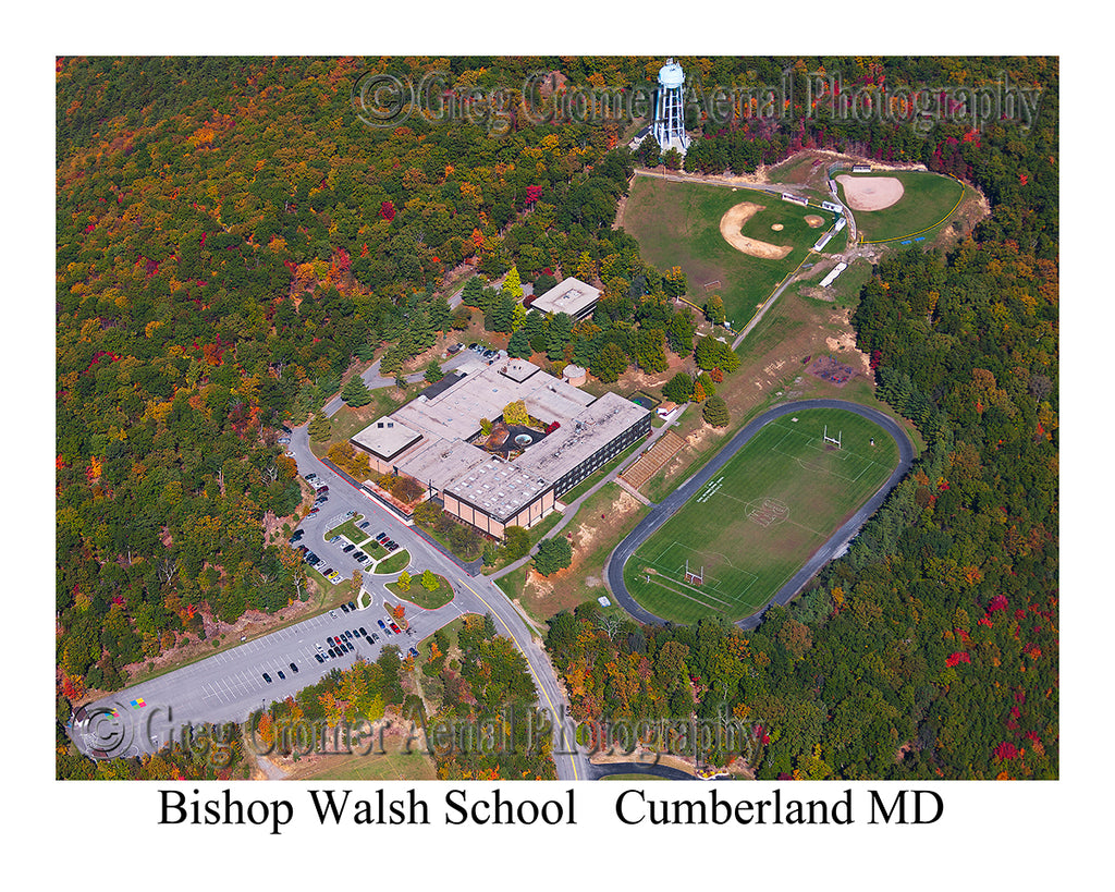 Aerial Photo of Bishop Walsh High School - Cumberland, Maryland