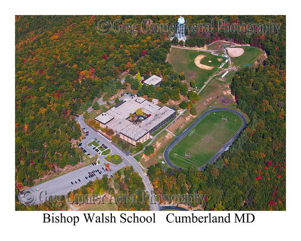 Aerial Photo of Bishop Walsh High School - Cumberland, Maryland