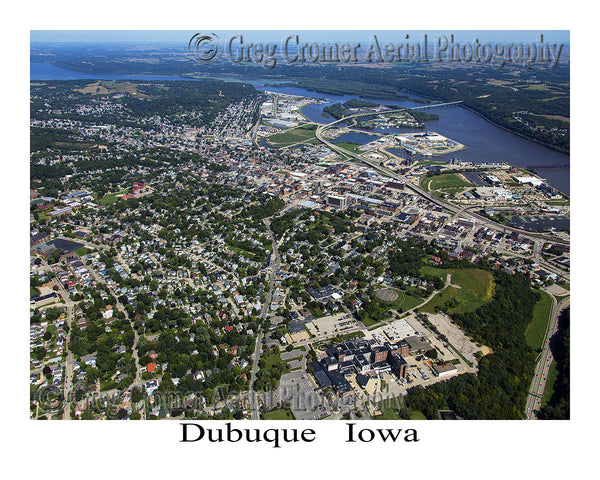 Aerial Photo of Dubuque Iowa