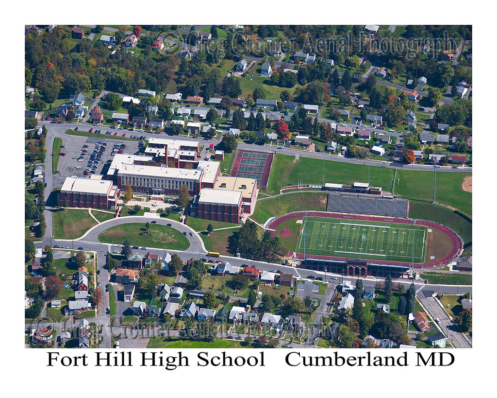 Aerial Photo of Fort Hill High School - Cumberland, Maryland