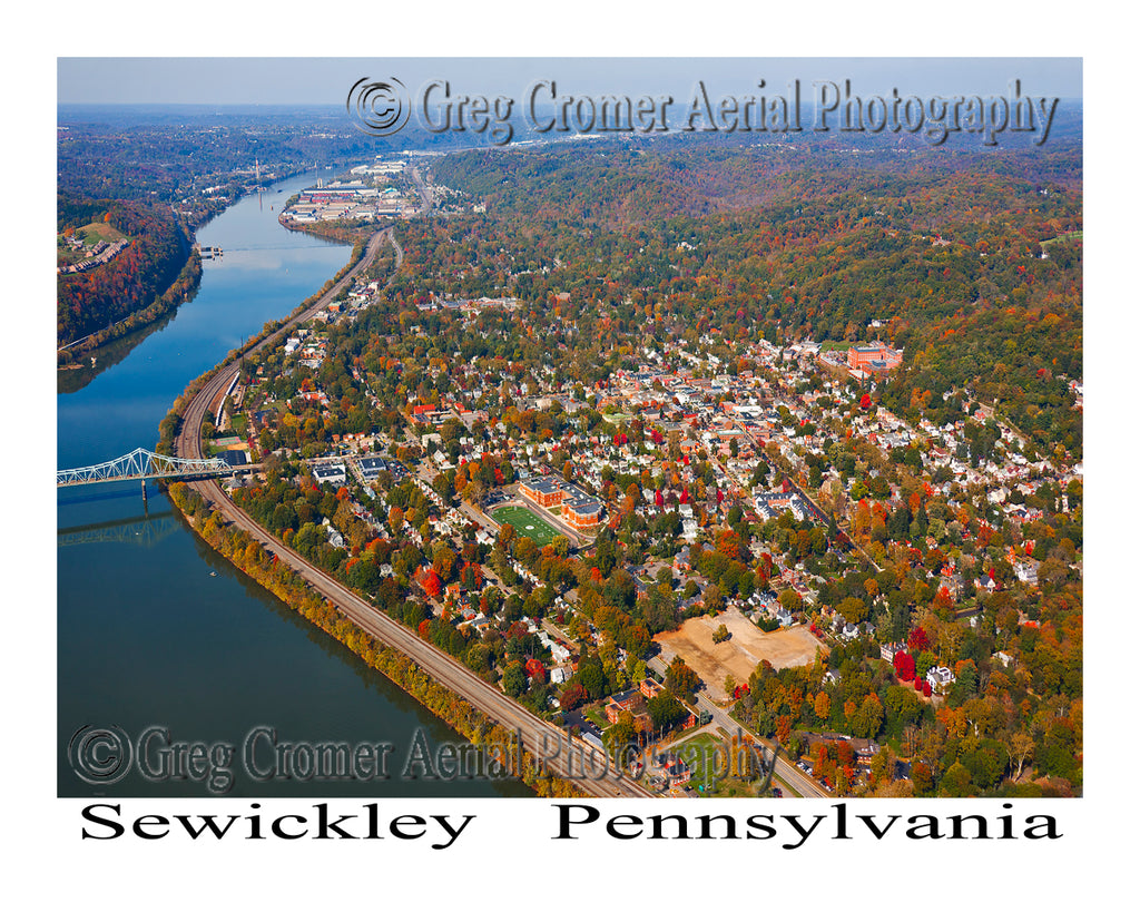Aerial Photo of Sewickley, Pennsylvania