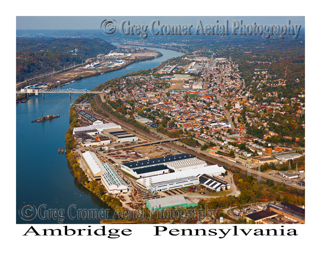 Aerial Photo of Ambridge, Pennsylvania