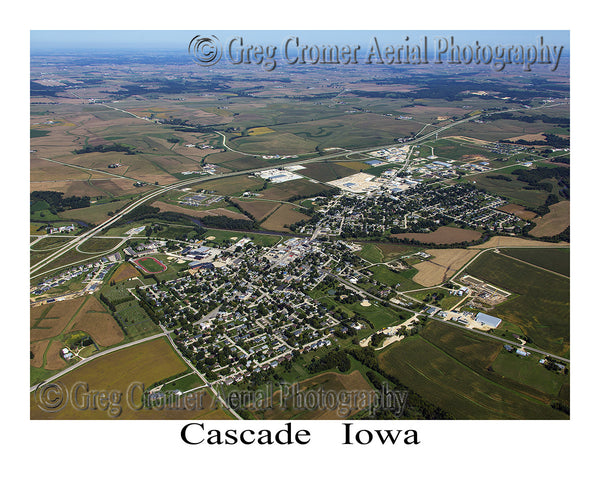 Aerial Photo of Cascade Iowa