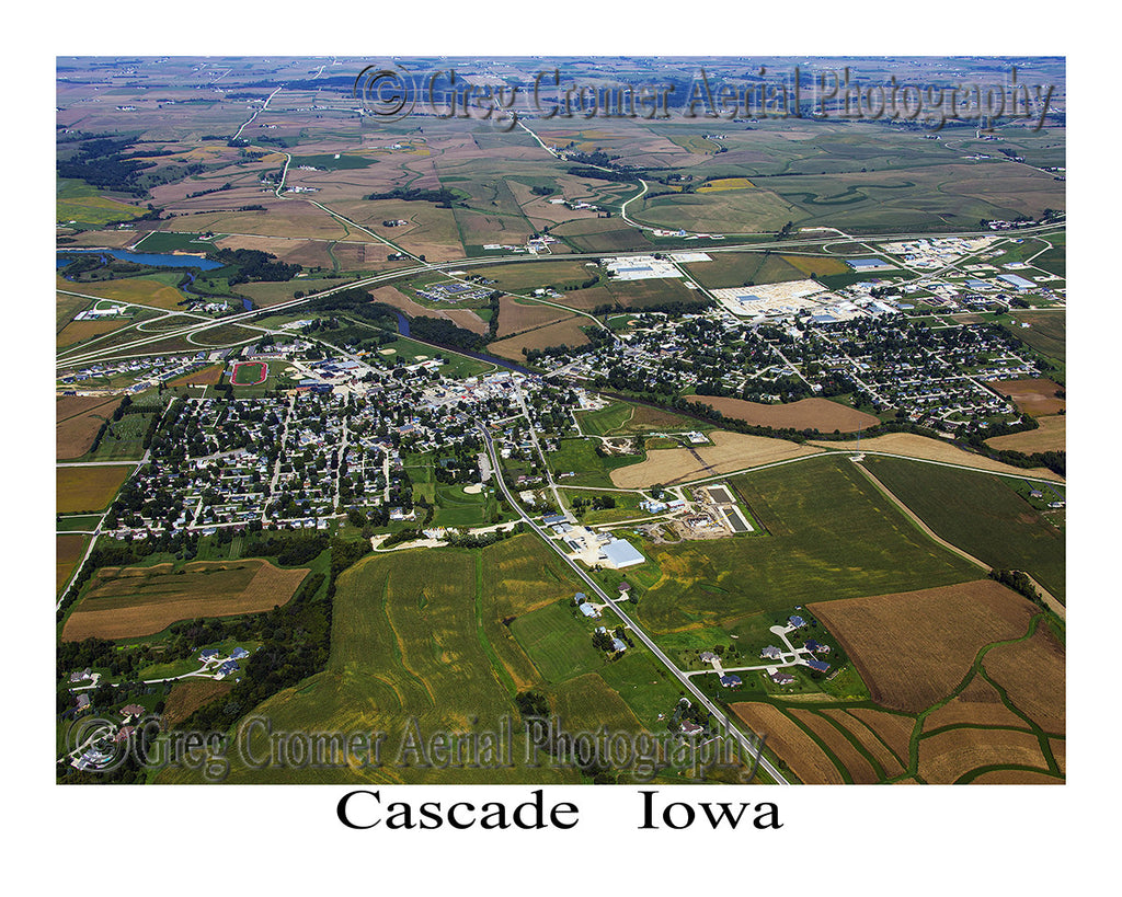 Aerial Photo of Cascade Iowa