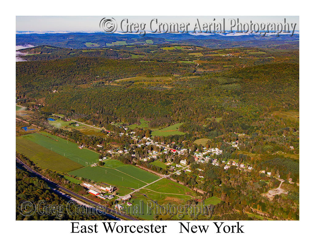Aerial Photo of East Worcester, New York