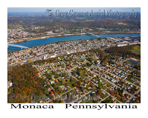 Aerial Photo of Monaca, Pennsylvania