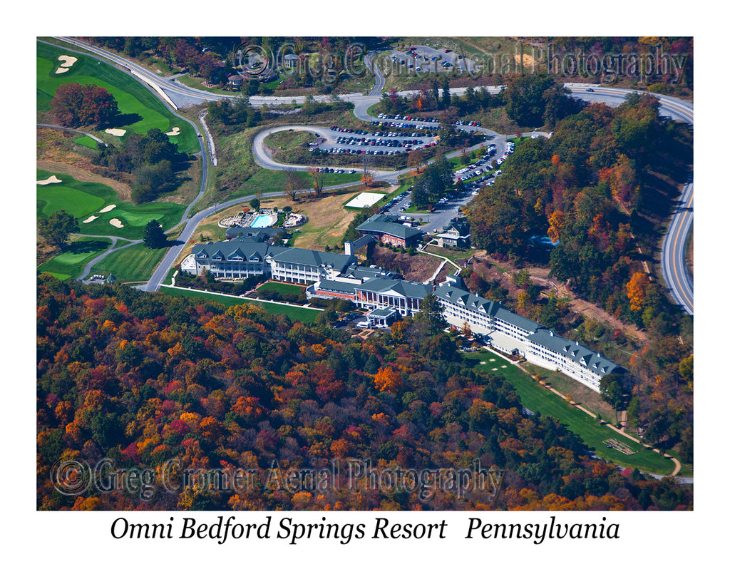 Aerial Photo of Omni Bedford Springs Resort - Bedford, Pennsylvania