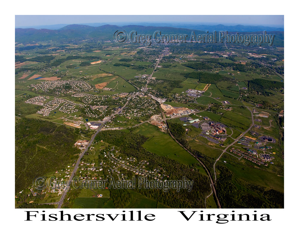 Aerial Photo of Fishersville, Virginia