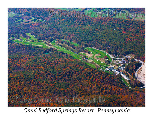 Aerial Photo of Omni Bedford Springs Resort - Bedford, Pennsylvania