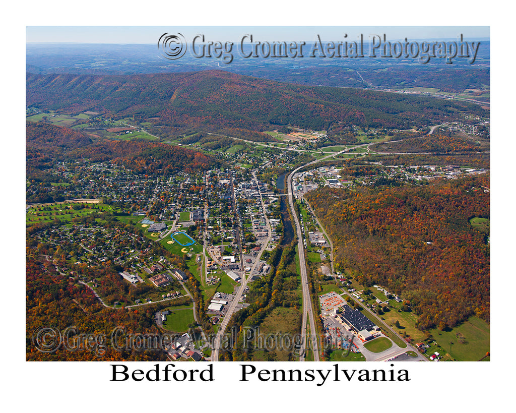 Aerial Photo of Bedford, Pennsylvania
