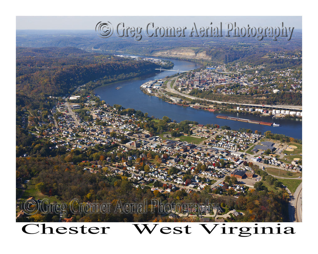 Aerial Photo of Chester, West Virginia