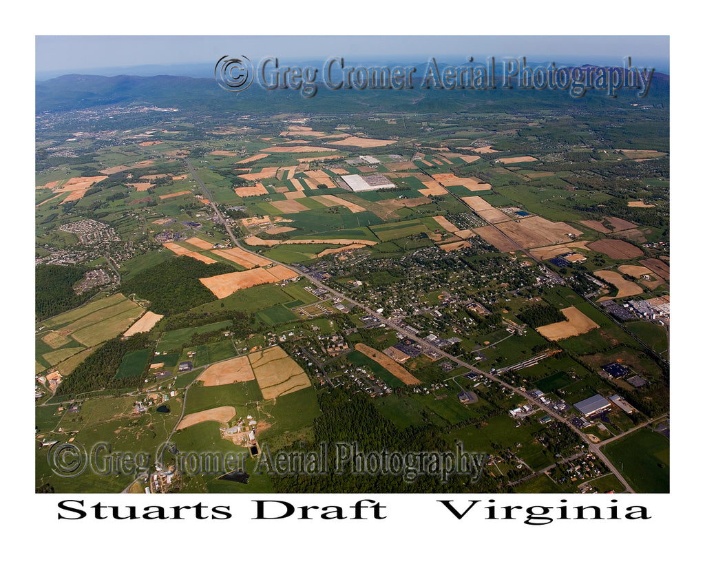 Aerial Photo of Stuarts Draft, Virginia
